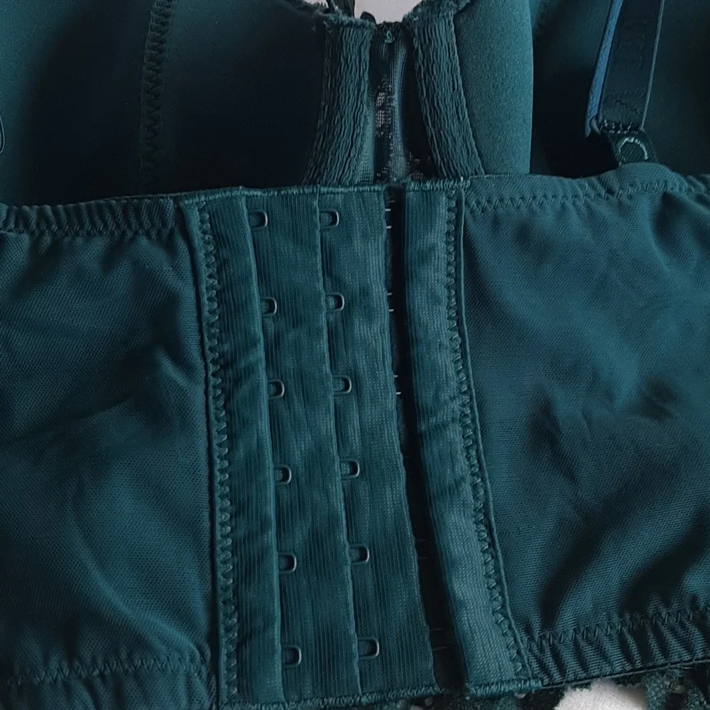 Victoria's Secret bra. Corsett lace. Size 36C.  Dark green.  Adjustable … - Picture 7 of 15